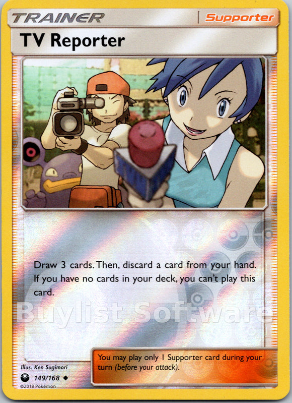 TV Reporter [149/168] [Celestial Storm] Reverse Holofoil