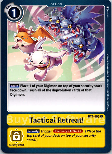 Tactical Retreat! [BT4-105] [Great Legend]