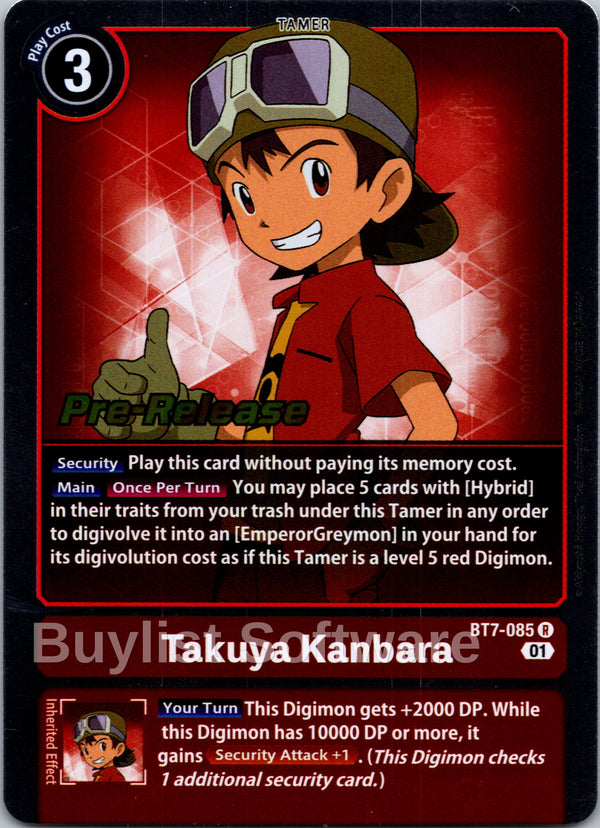 Takuya Kanbara [BT7-085] [Next Adventure Pre-Release Cards] Foil