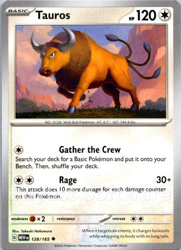 Tauros [128/165] [Scarlet & Violet 151]
