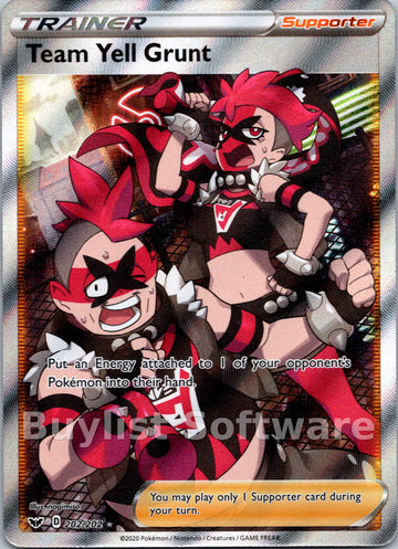 Team Yell Grunt [202/202] [Sword & Shield Base Set] Holofoil