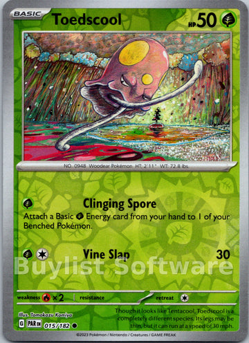 Toedscool [015/182] [Paradox Rift] Reverse Holofoil