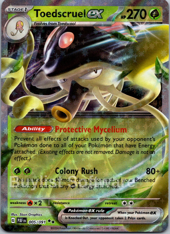 Toedscruel ex [005/091] [Paldean Fates] Holofoil