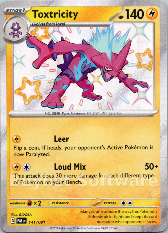 Toxtricity [141/091] [Paldean Fates] Holofoil
