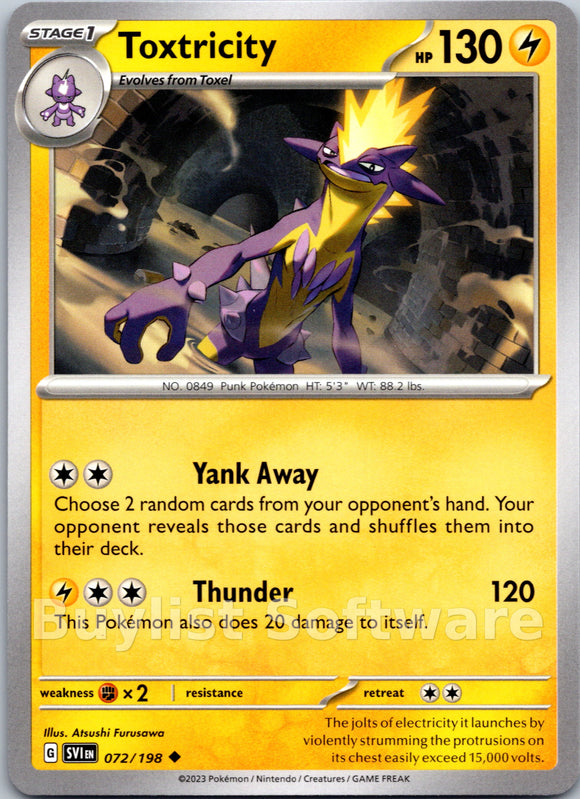 Toxtricity [072/198] [Scarlet & Violet Base Set]
