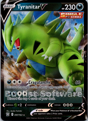 Tyranitar V [097/163] [Battle Styles] Holofoil