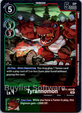 Tyrannomon [BT11-052] [Dimensional Phase] Foil