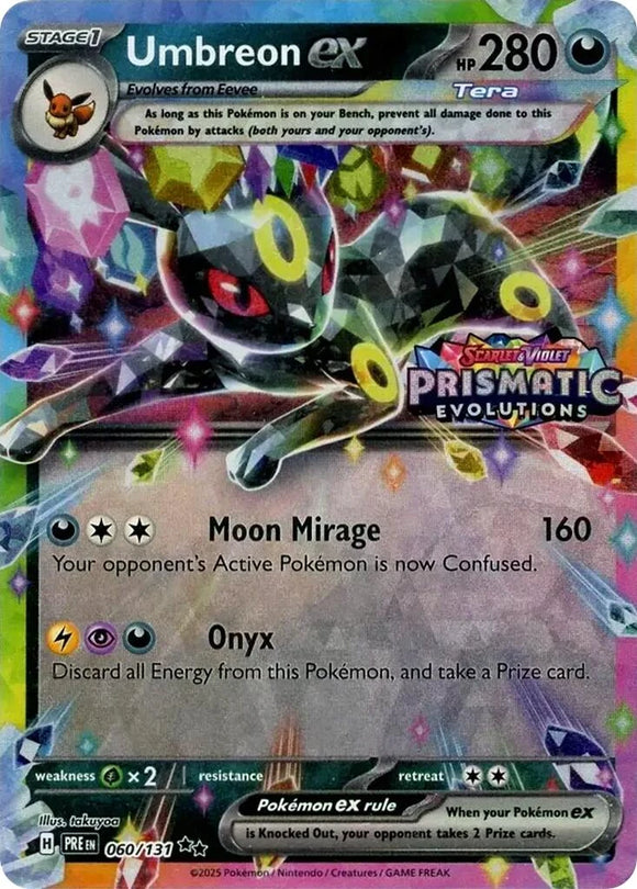 Umbreon ex (Prismatic Evolutions Stamp) [060/131] [Prismatic Evolutions] Holofoil