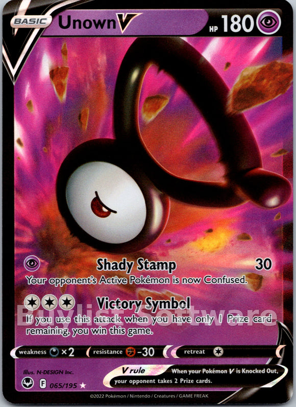 Unown V [065/195] [Silver Tempest] Holofoil