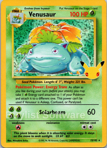 Venusaur [15/102] [Celebrations: Classic Collection] Holofoil