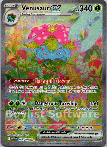 Venusaur ex [198/165] [Scarlet & Violet 151] Holofoil