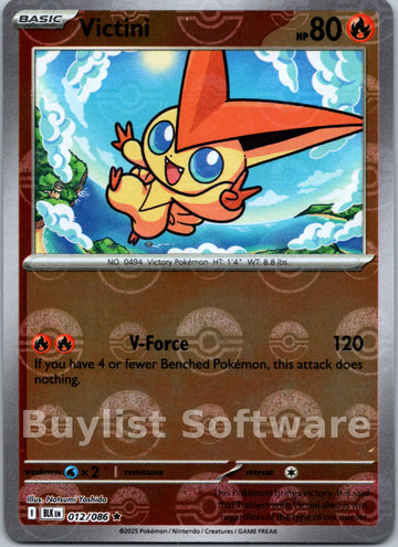 Victini (Poke Ball Pattern) [012/086] [Black Bolt] Holofoil