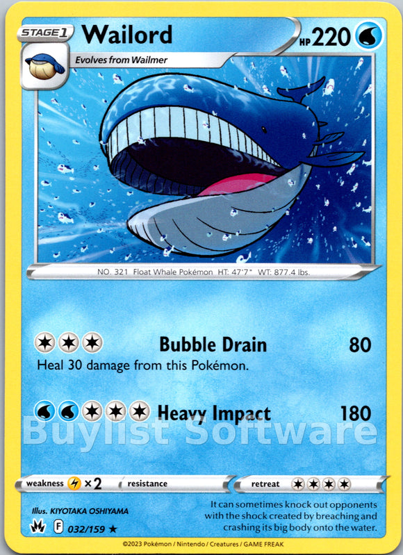 Wailord [032/159] [Crown Zenith]