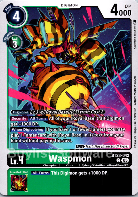 Waspmon [BT23-042] [Hackers' Slumber]