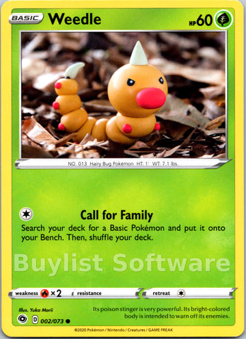 Weedle [02/73] [Champion's Path]