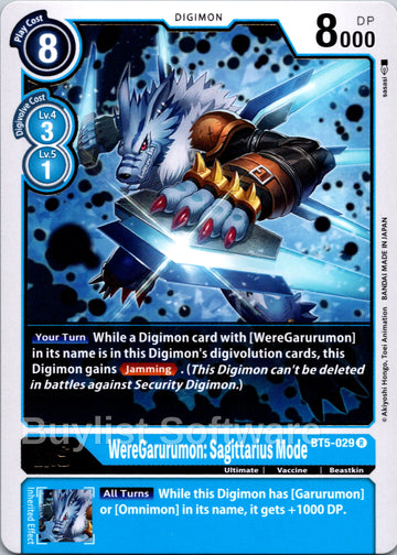 WereGarurumon: Sagittarius Mode [BT5-029 R] [Battle of Omni]