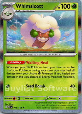 Whimsicott [015/162] [Temporal Forces] Holofoil