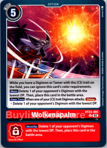 Wolkenapalm [BT23-091] [Hackers' Slumber]