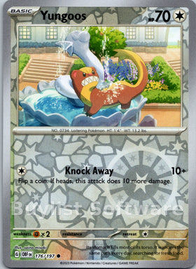 Yungoos [176/197] [Obsidian Flames] Reverse Holofoil