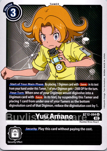 Yuu Amano [BT12-094 U] [Across Time]