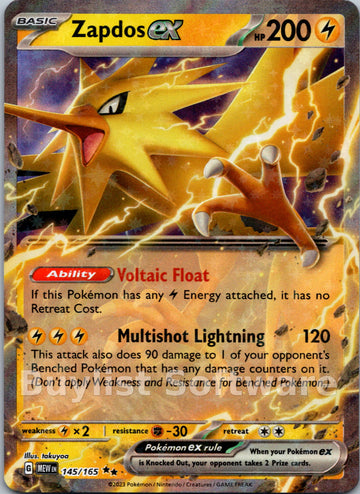 Zapdos ex [145/165] [Scarlet & Violet 151] Holofoil