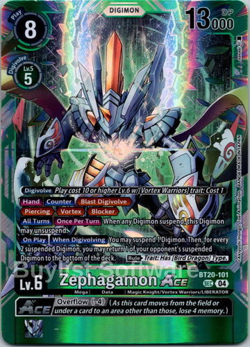 Zephagamon ACE [BT20-101] [Release Special Booster 2.5] Foil