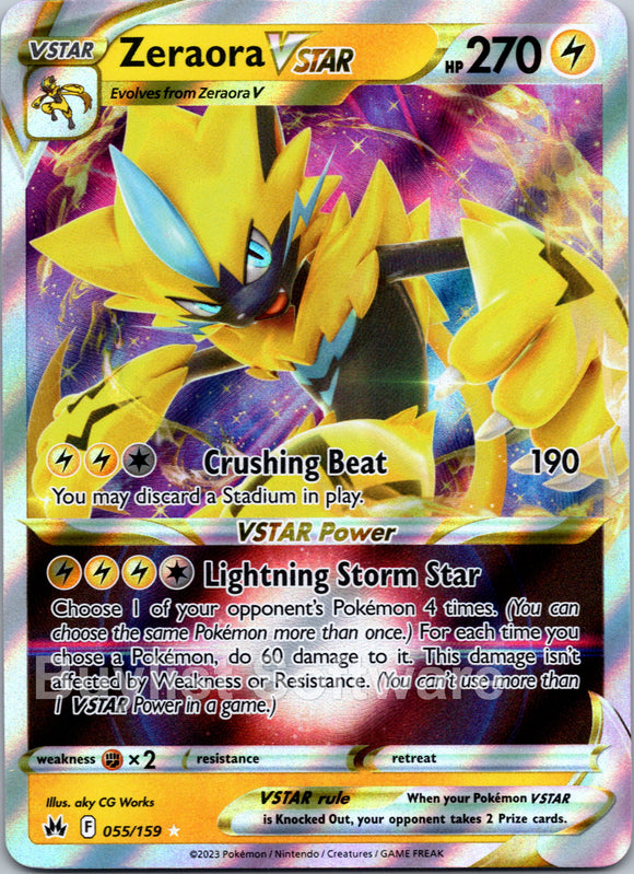 Zeraora VSTAR [055/159] [Crown Zenith] Holofoil