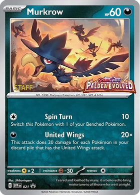 Murkrow (Staff Stamped)