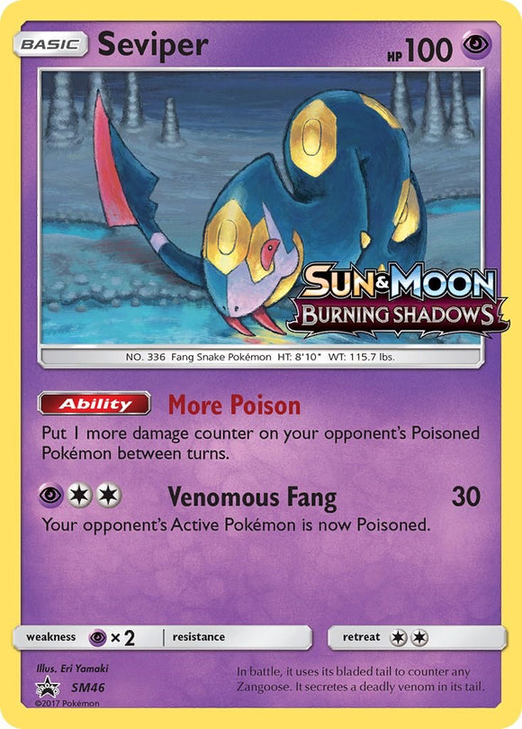 Seviper (Burning Shadows Stamped)