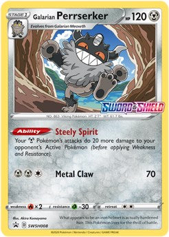 Galarian Perrserker (Sword & Shield Promo Cards Stamped)