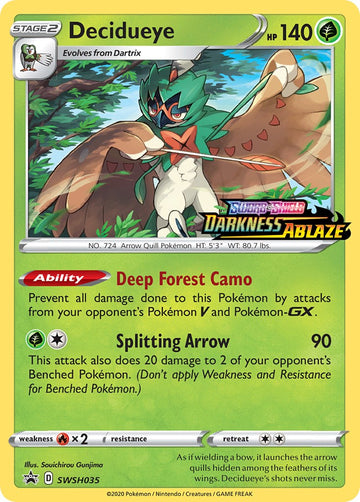 Decidueye (Sword & Shield Promo Cards Stamped)