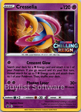 Cresselia (Sword & Shield Promo Cards Stamped)