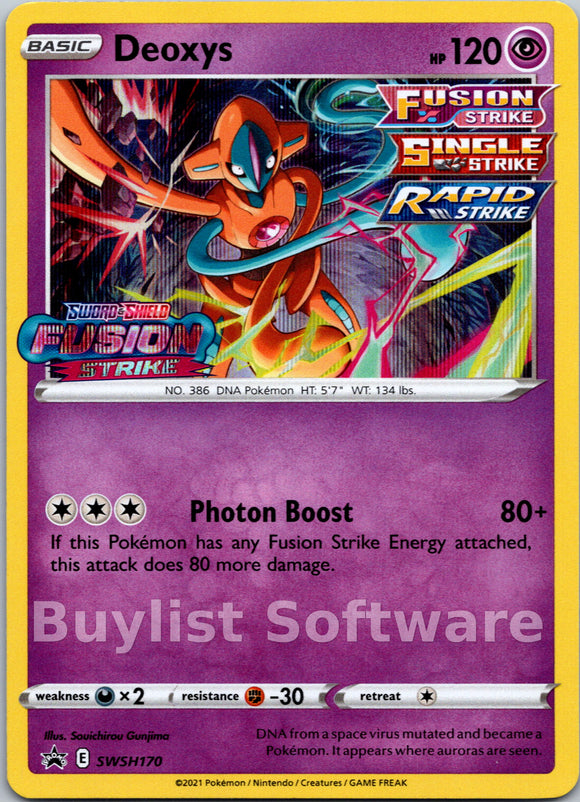 Deoxys (Sword & Shield Promo Cards Stamped)