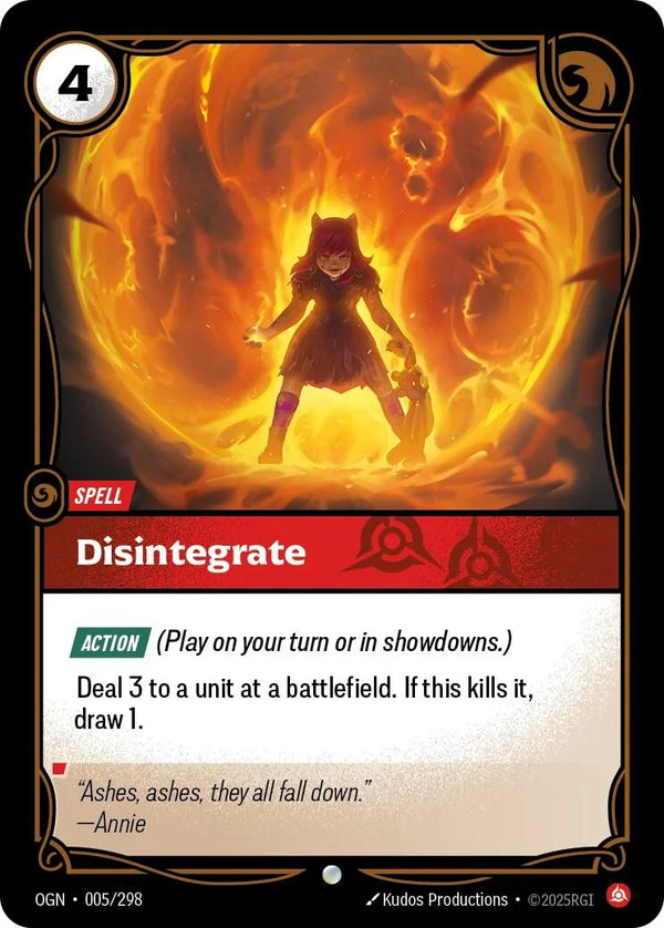 Disintegrate