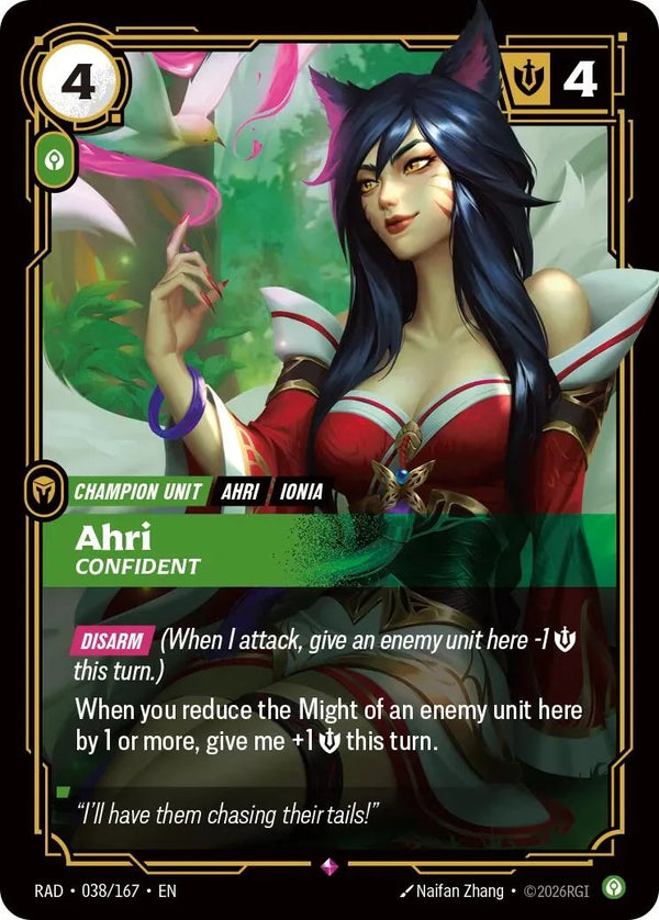 eebe737b-a951-4b86-a533-893fb34272ce | rb-038-167-f-radi-rar-nm | Ahri, Confident