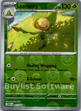 Leavanny (Poke Ball Pattern) [003/086] [White Flare] Holofoil