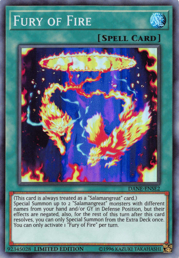 Fury of Fire [DANE-ENSE2] Super Rare