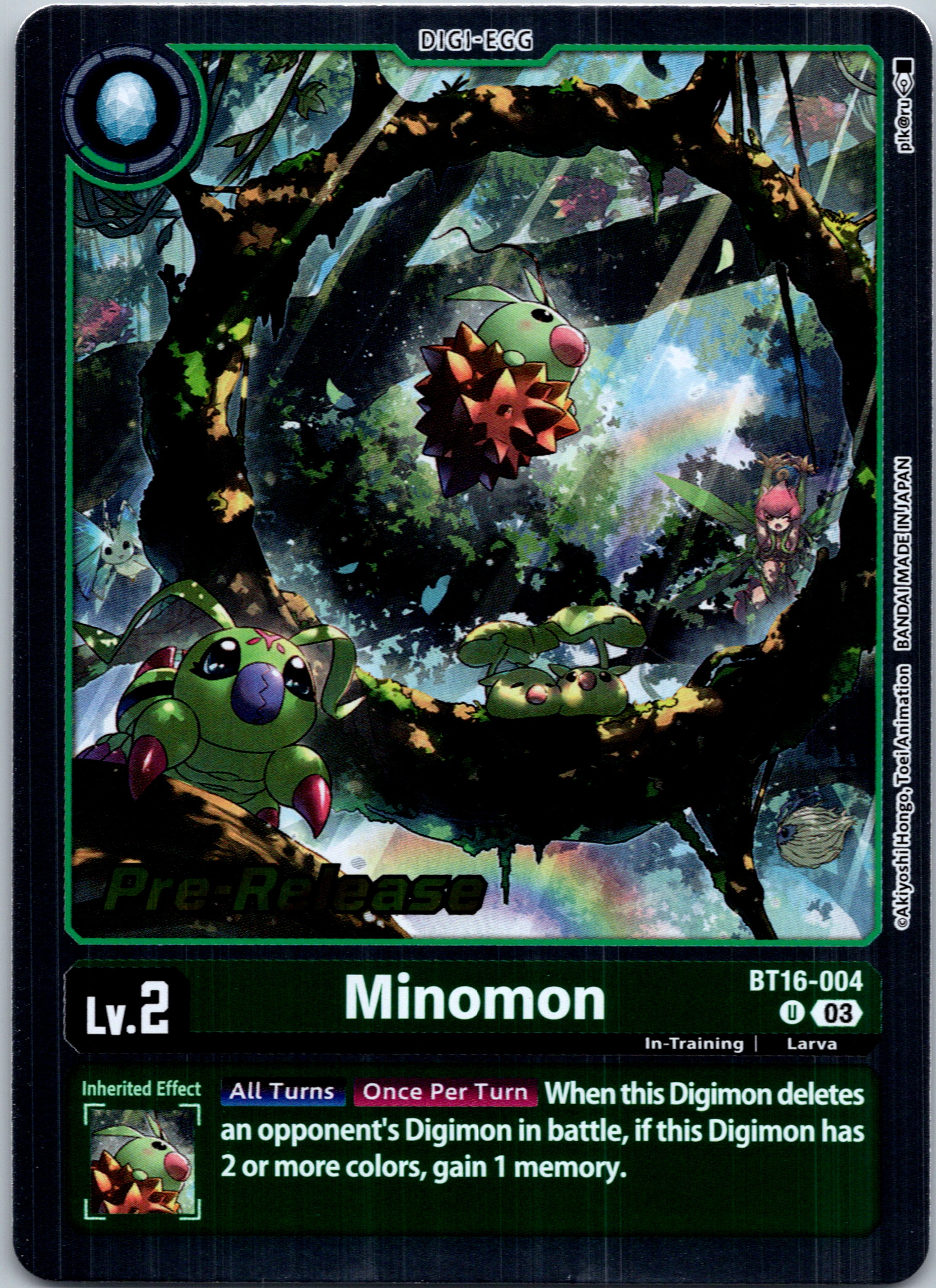 Minomon [BT16-004-U] [Beginning Observer Pre-Release Cards] Foil