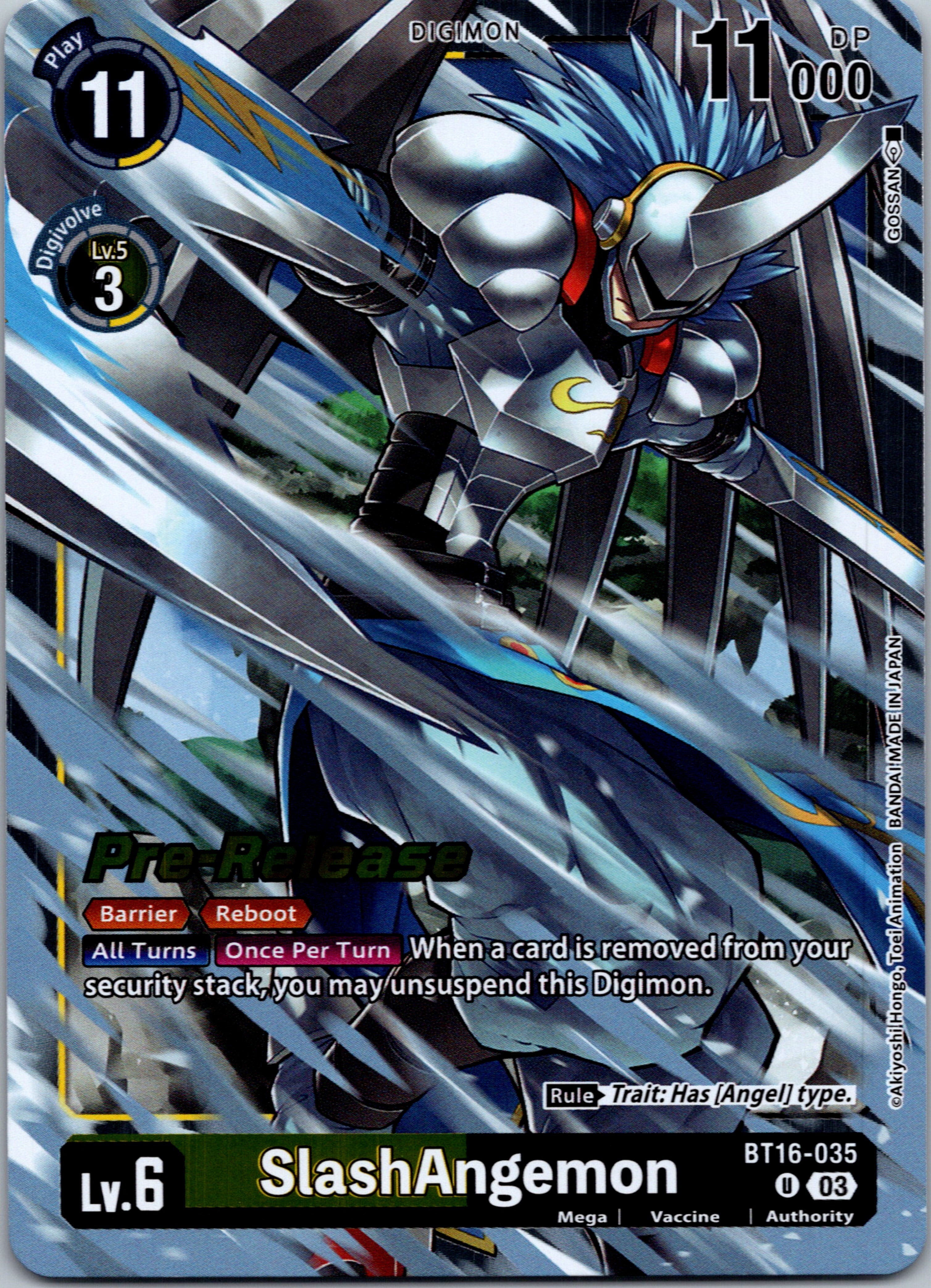 SlashAngemon [BT16-035-U] [Beginning Observer Pre-Release Cards] Foil