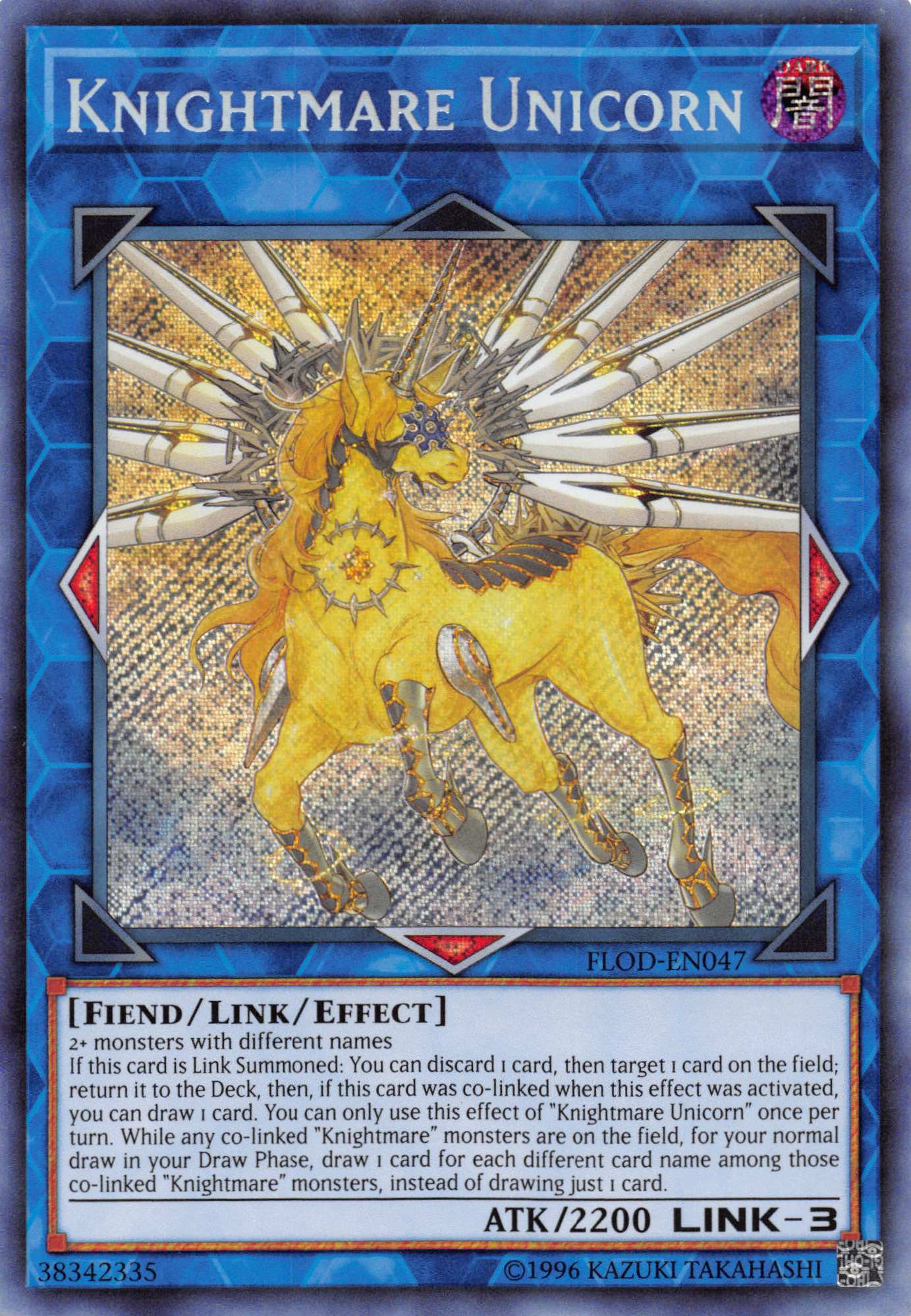 Knightmare Unicorn [FLOD-EN047] Secret Rare