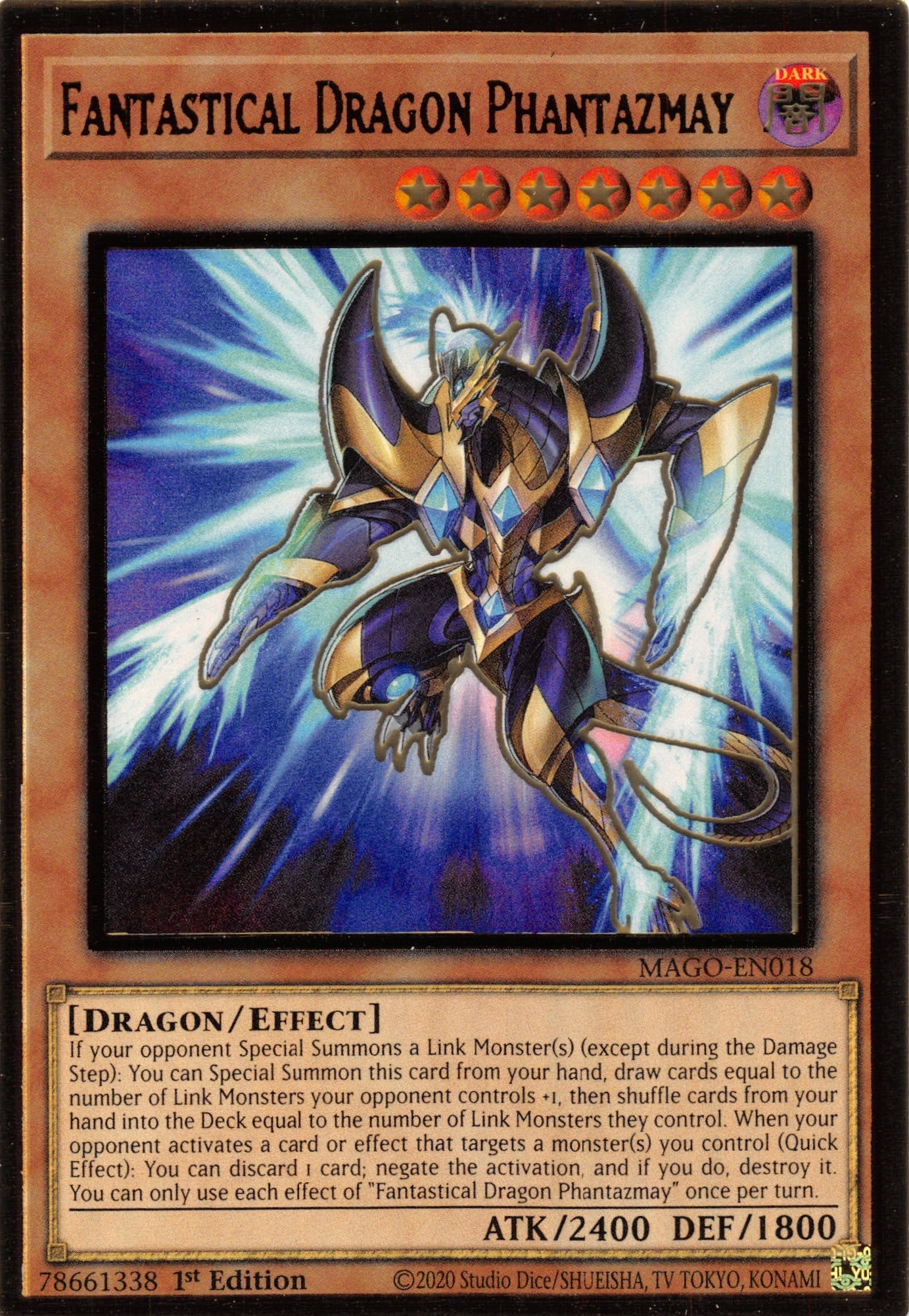 Fantastical Dragon Phantazmay (Alternate Art) [MAGO-EN018] Gold Rare