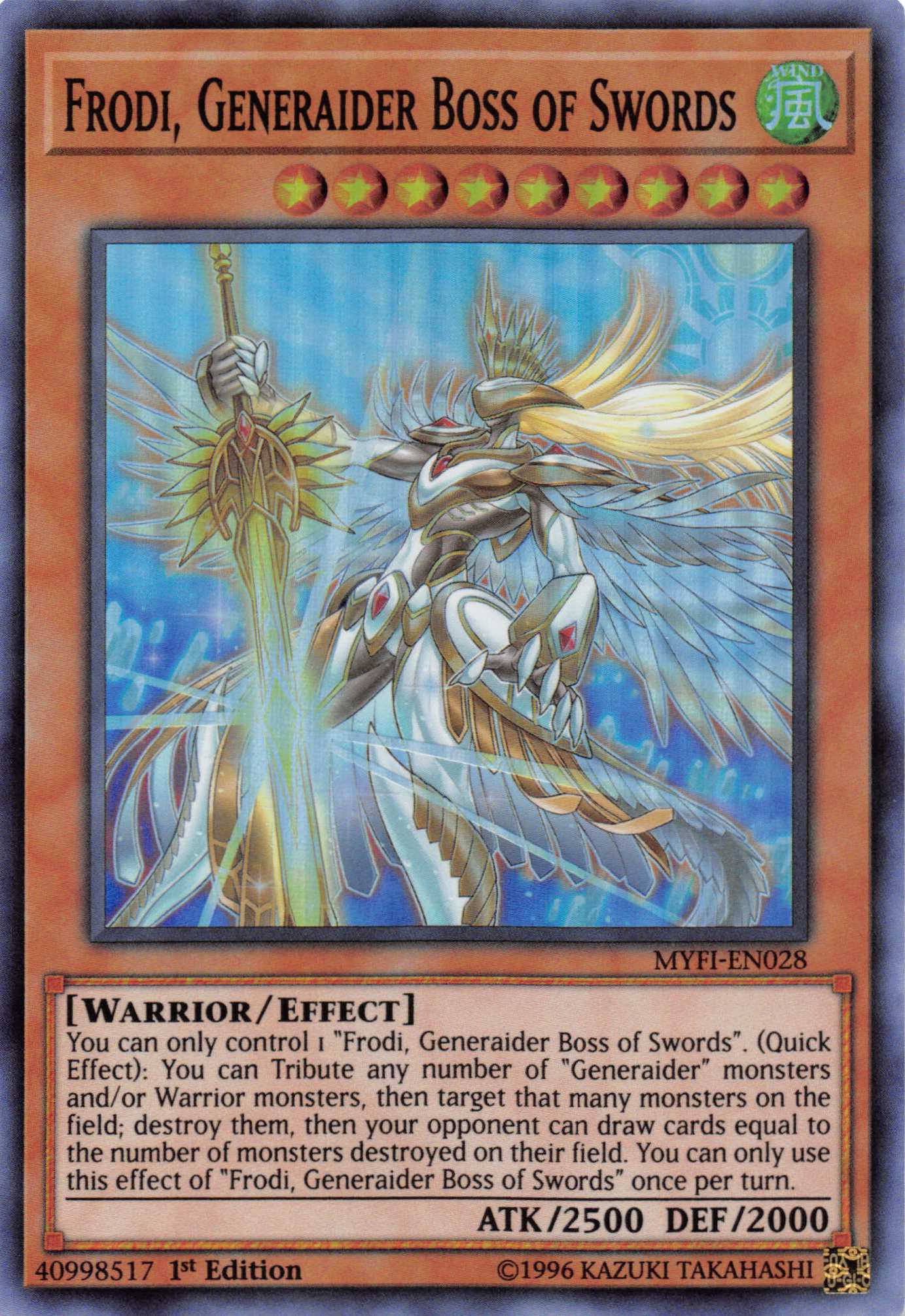 Frodi, Generaider Boss of Swords [MYFI-EN028] Super Rare