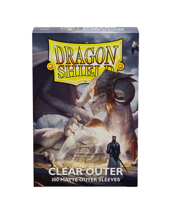 Dragon Shield: 100ct Clear Matte Outer Sleeves (Standard Size)