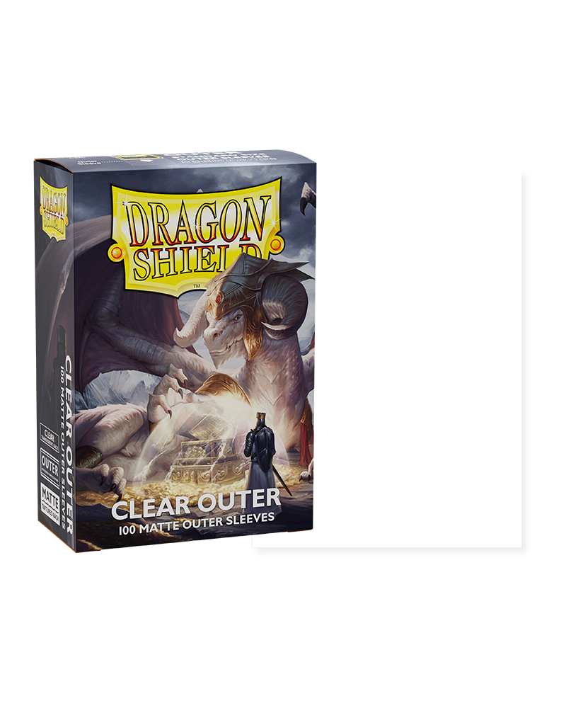 Dragon Shield: 100ct Clear Matte Outer Sleeves (Standard Size)