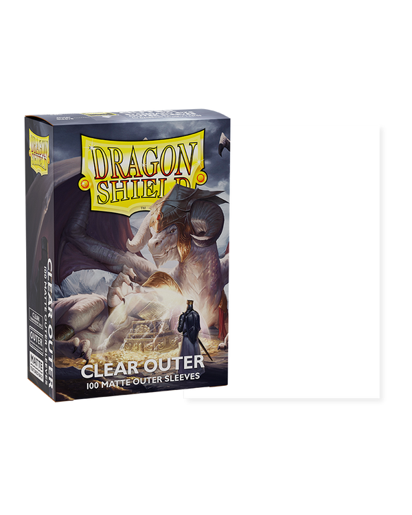 Dragon Shield: 100ct Clear Matte Outer Sleeves (Standard Size)