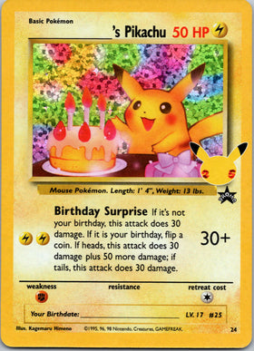 ______'s Pikachu [24/53] [Celebrations: Classic Collection] Holofoil