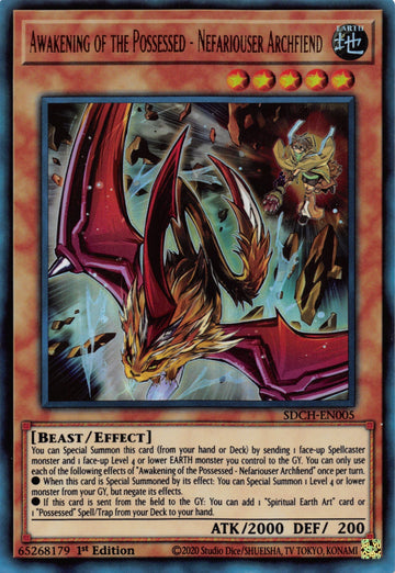 Awakening of the Possessed - Nefariouser Archfiend [SDCH-EN005] Ultra Rare