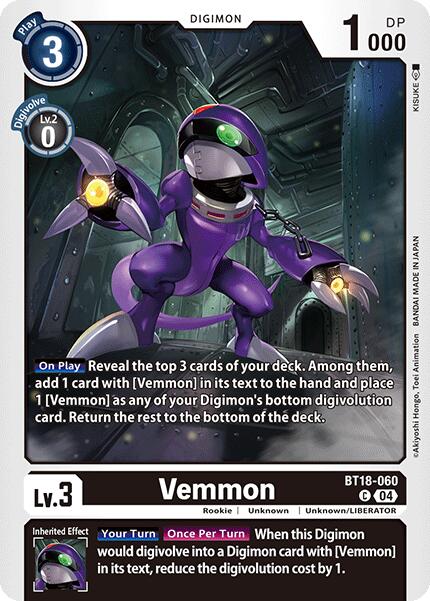 Vemmon [BT18-060-C] [Release Special Booster 2.0] Normal