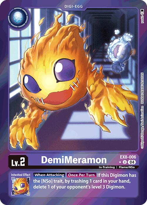 DemiMeramon (Limited Foil) [EX8-006-U] [Chain of Liberation] Foil