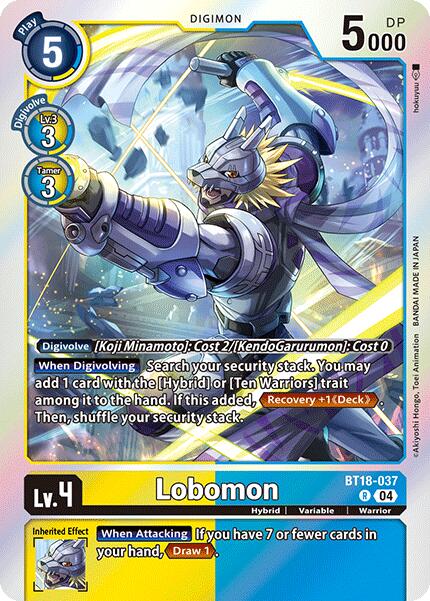 Lobomon [BT18-037-R] [Release Special Booster 2.0] Foil